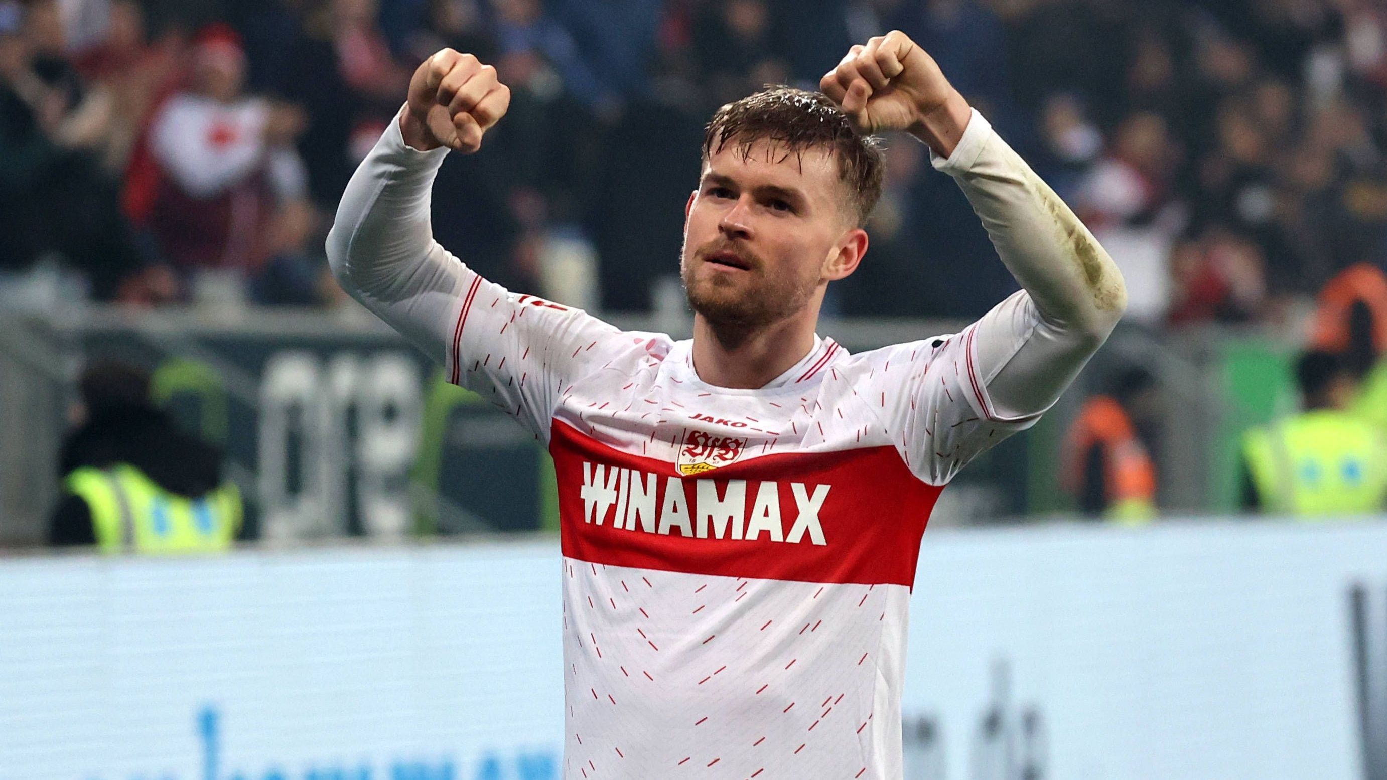 <strong>Platz 10: Maximilian Mittelstädt</strong><br>Verein: VfB Stuttgart<br>Marktwertentwicklung: +9 Millionen Euro (+180%)<br>Aktueller Marktwert: 14 Millionen Euro