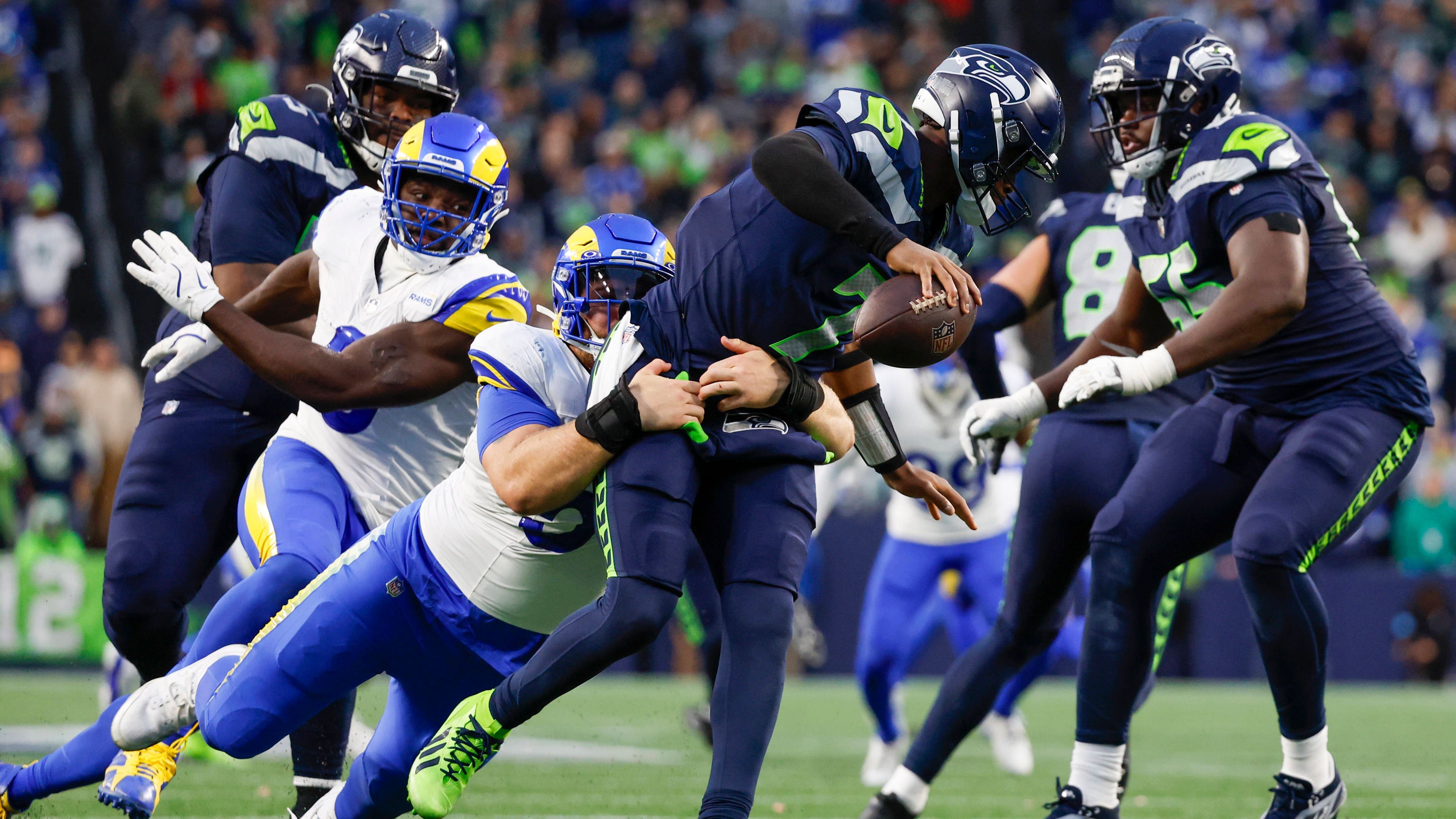 <strong>Platz 3: Geno Smith&nbsp;</strong><br>Team: Seattle Seahawks<br>Anzahl der Spiele: 17<br>Sacks: 50
