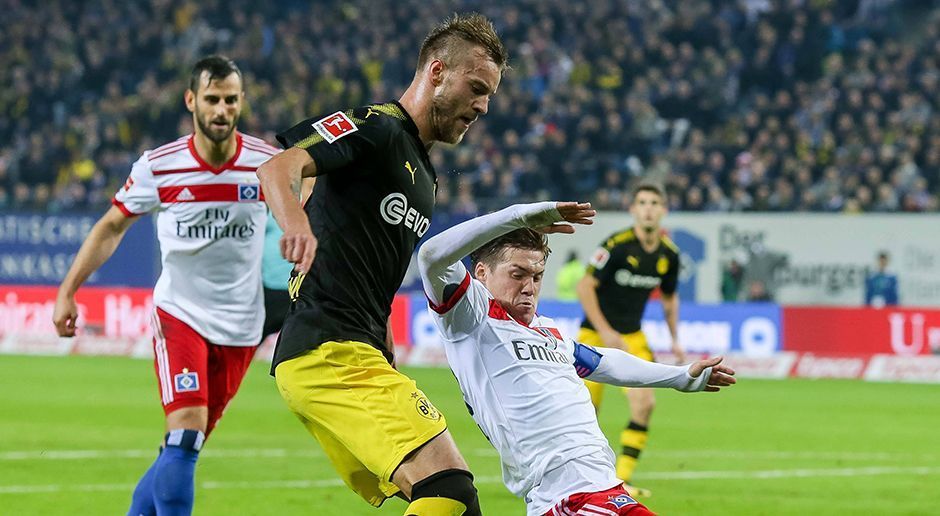 
                <strong>Andrej Yarmolenko (Borussia Dortmund)</strong><br>
                Durch viele kreative Offensivaktionen der beste Spieler des BVB. In vielen Zweikämpfen stark (als er in der 11. Minute den Ball gegen Mavraj behauptet), als Assistgeber - meist für Aubameyang - hilfreich und als Torjäger (als er sich den Ball clever von Kagawa schnappt und abzieht) die Allzweckwaffe des BVB. Der Neuzugang ist durch seinen präzisen Freistoß maßgeblich am ersten Tor beteiligt und zeigt seine Klasse durch einen Zuckerpass zu Aubameyang beim 2:0. ran-Note: 1.
              