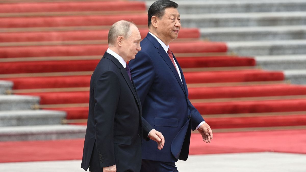 Kreml-Diktator Putin und China-Machthaber Xi Jinping