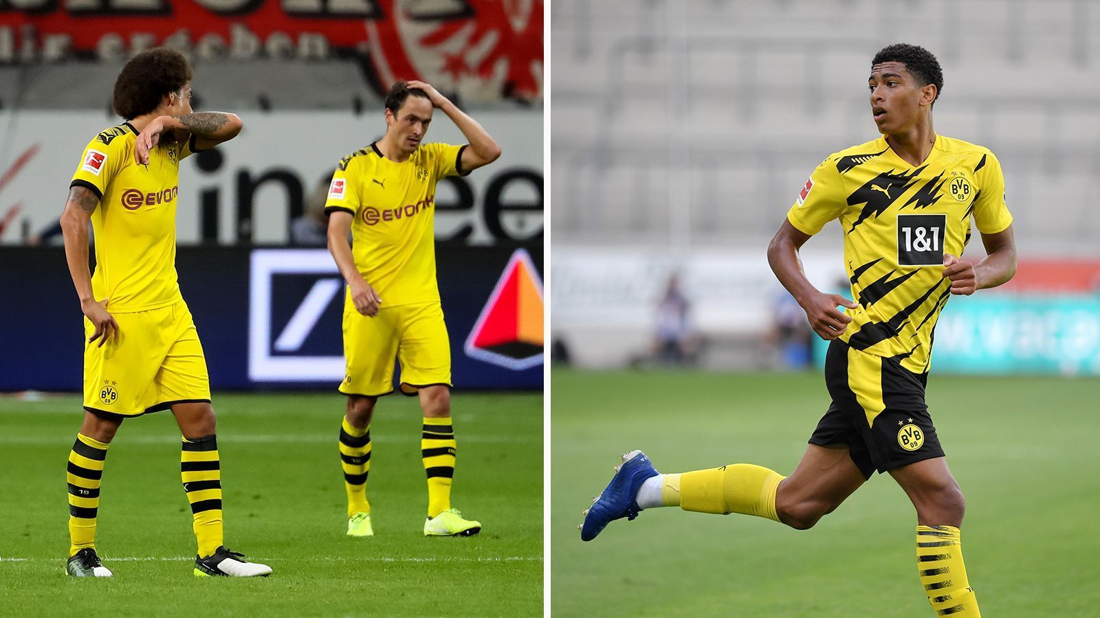 
                <strong>Borussia Dortmund: Axel Witsel und Thomas Delaney vs. Jude Bellingham</strong><br>
                Unruhe auch in Dortmunds Schaltzentrale. Mit Emre Can kam im Winter bereits ein Bewerber dazu, nun mit dem 17 Jahre alten Jude Bellingham auch noch ein ambitioniertes Talent. Für Thomas Delaney, der mit vielen Verletzungen zu kämpfen hatte und auch Axel Witsel könnte es eng werden. Alle müssen sich beweisen. 
              