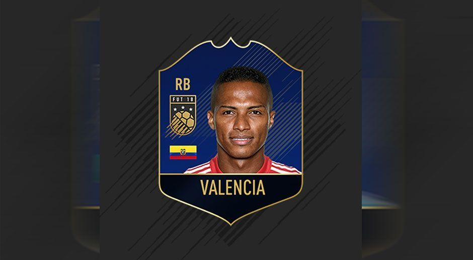 
                <strong>Antonio Valencia </strong><br>
                Abwehr: Antonio Valencia (Manchester United)
              