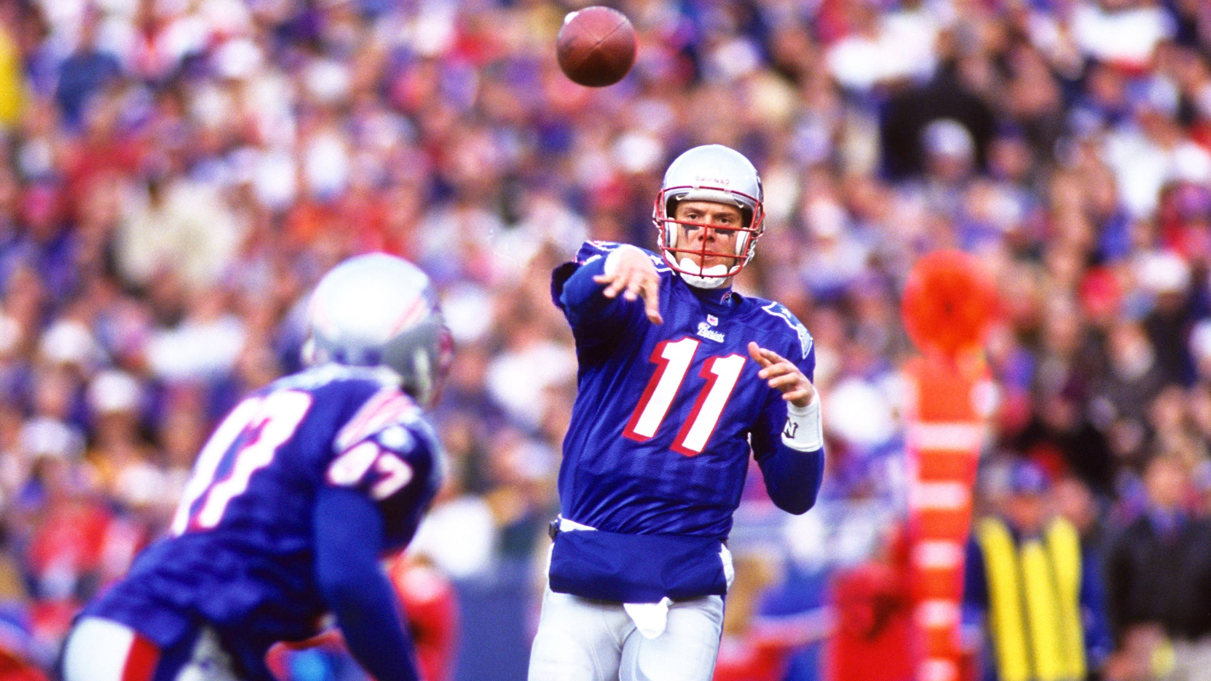<strong>Drew Bledsoe - 1993</strong><br>Position: Quarterback<br>Draft-Team: New England Patriots<br>Erfolge: 4x Pro Bowl, Super Bowl Champion<br>Karriereende: 2006
