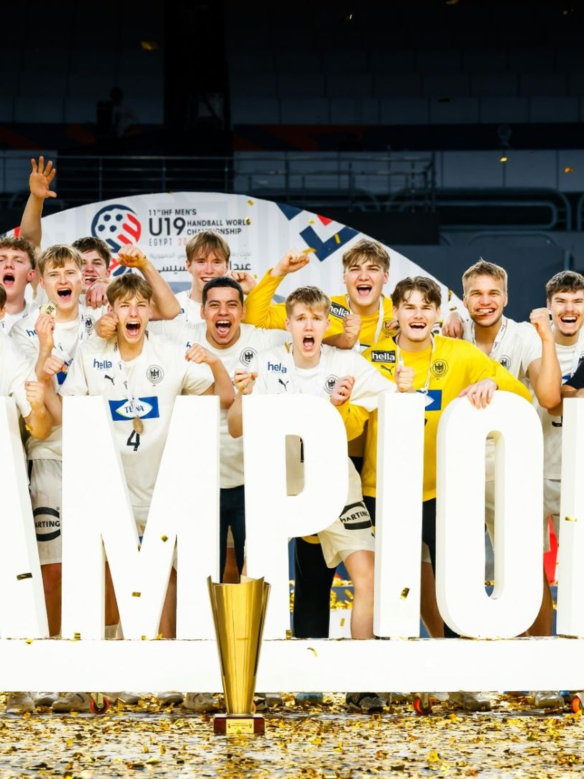Grenzenloser Jubel bei Deutschlands U19-Handballern