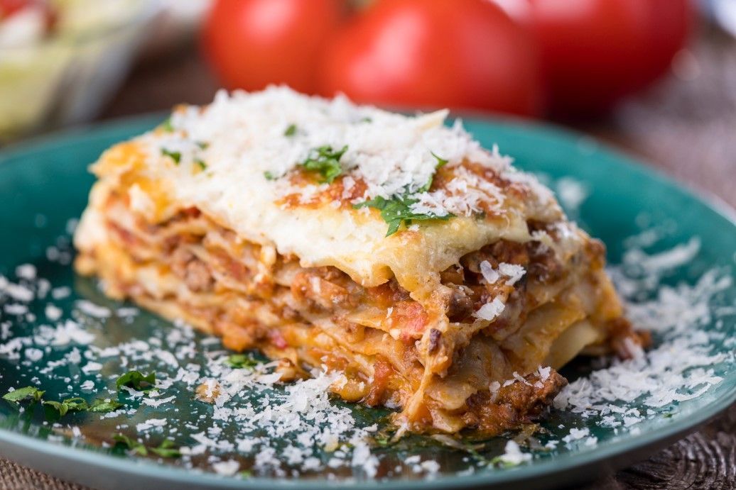 Eine ofenfrische vegane Lasagne - was will man mehr?