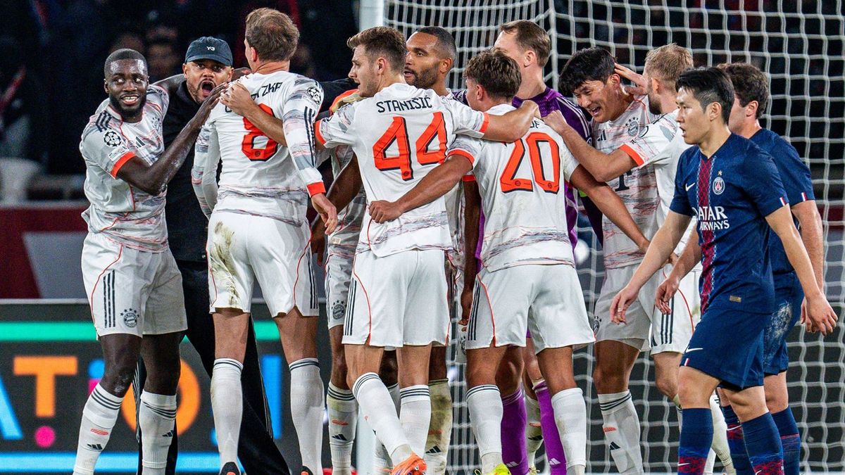 FC Bayern Jubel Paris St.-Germain