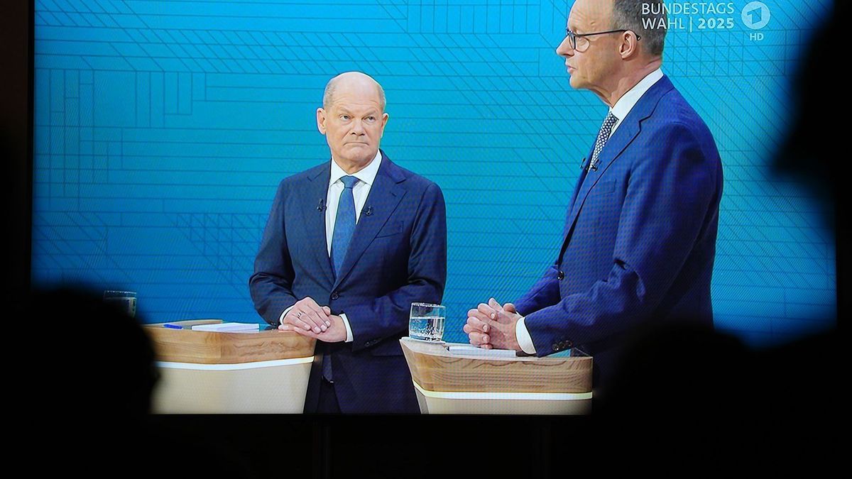 Scholz und Merz im TV-Duell