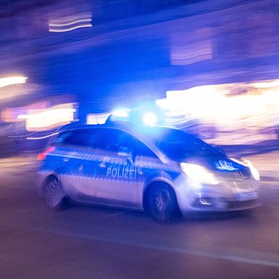 Polizeiauto im Einsatz