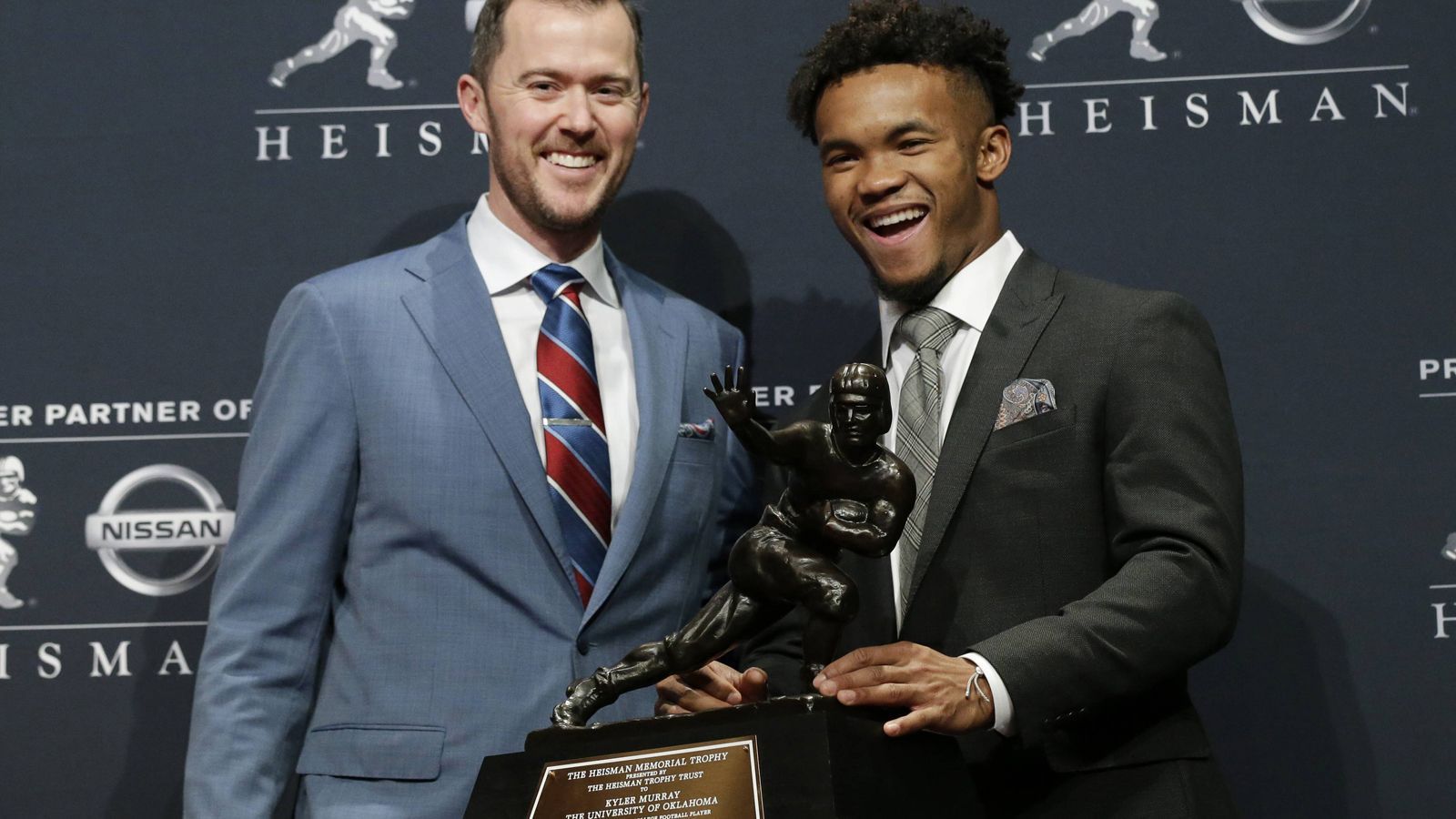 <strong>2018: Kyler Murray</strong><br>
                Quarterback - Oklahoma 
