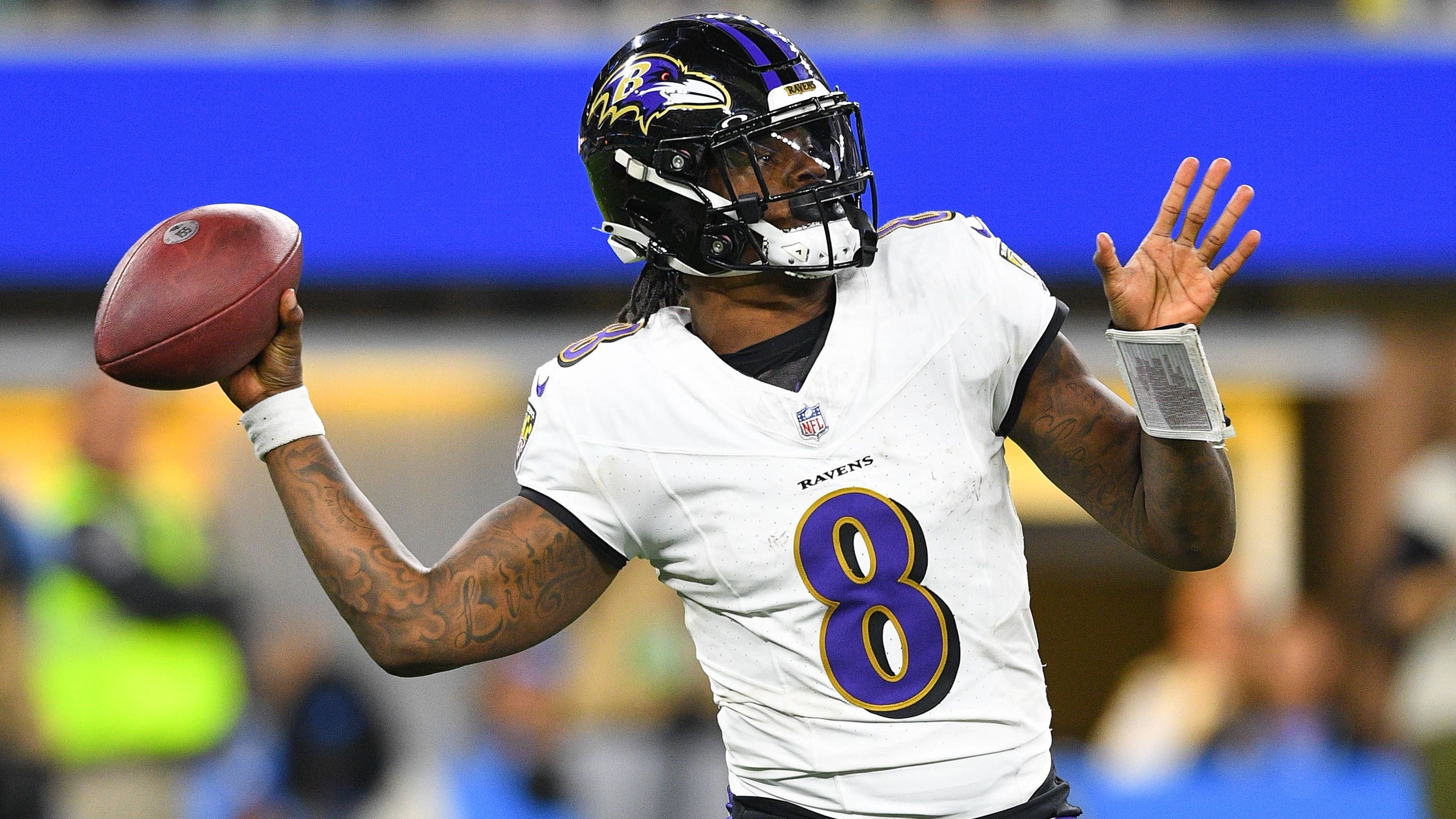 <strong>5. Platz: Lamar Jackson (Baltimore Ravens)</strong><br>Incompletions aufgrund ungenauer Pässe: 36,7%