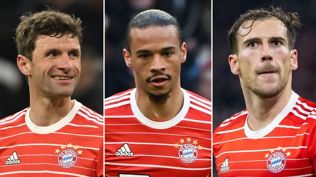 Die Fußballstars Thomas Müller (links), Leroy Sané (Mitte) und Leon Goretzka haben in einer ungewöhnlichen Aktion auf das Problem von Hass-Kommentaren im Internet aufmerksam gemacht.