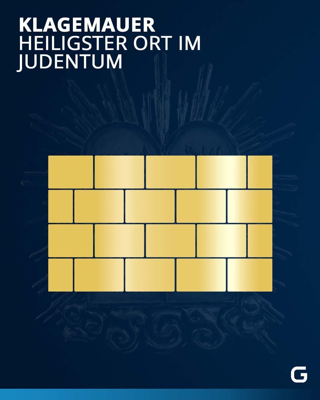 Die Klagemauer in Jerusalem gilt im Judentum als heiligster Ort. Juden und Jüdinnen beten dort, an den Resten der Westmauer des Tempels, den die Römer im Jahr 70 nach Christus zerstört haben. Die Römer vertrieben das jüdische Volk aus Judäa, von da an lebten die Juden und Jüdinnen in der Diaspora. Das bedeutet, dass das Volk über viele Länder zerstreut lebt.