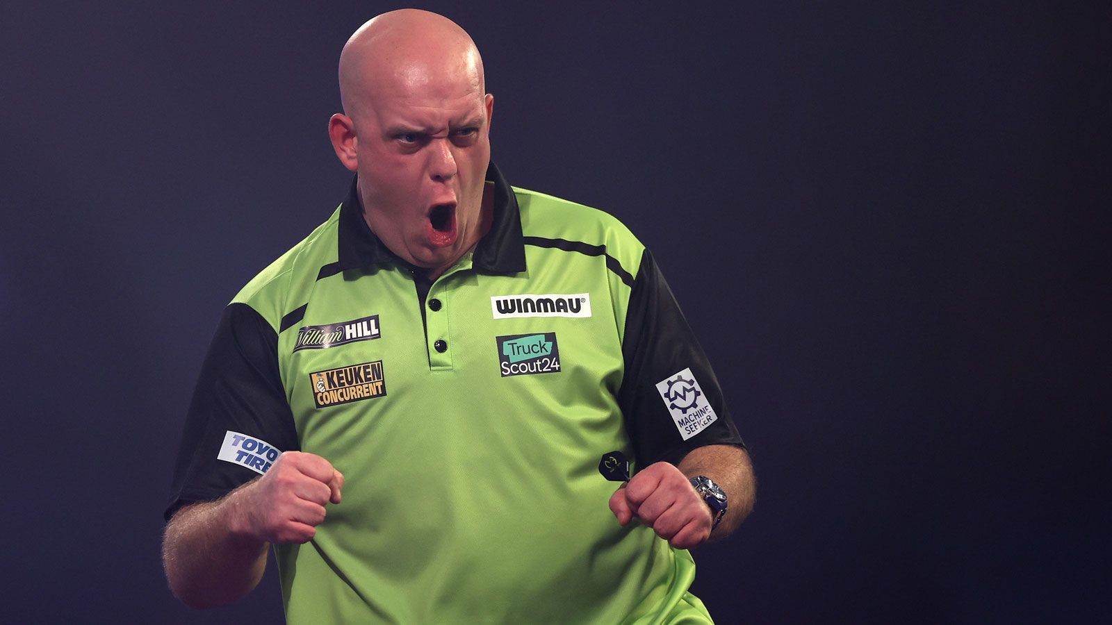 <strong>Michael van Gerwen (Niederlande) - Mighty Mike</strong><br>
                In Folge seines dominanten, emotionalen und manchmal schon furchteinflößenden Auftretens auf der Bühne erhielt Michael van Gerwen seinen aktuellen Spitznamen "Mighty Mike". Mike ist gerade im Englischen dabei die Abkürzung seines Vornamens Michael.
