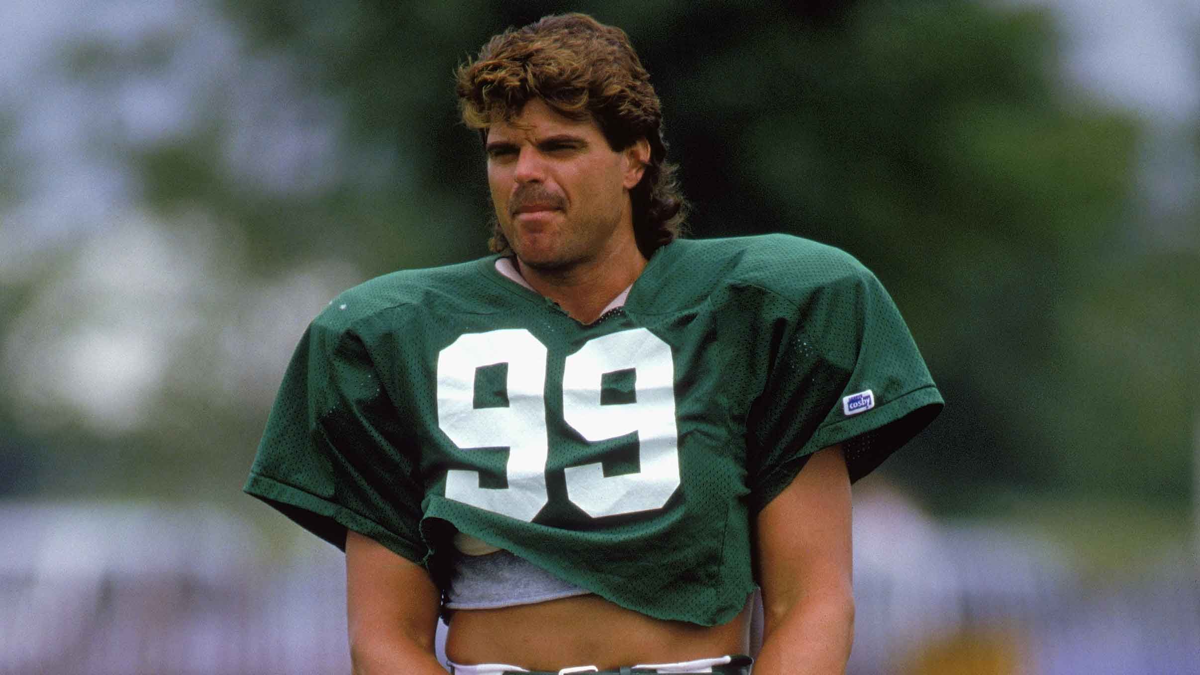 <strong>New York Jets</strong><br>
                • Franchise-Rekord (all-time): Mark Gastineau (1979-88): 74<br>• Franchise-Rekord (eine Saison): Mark Gastineau (1984): 22