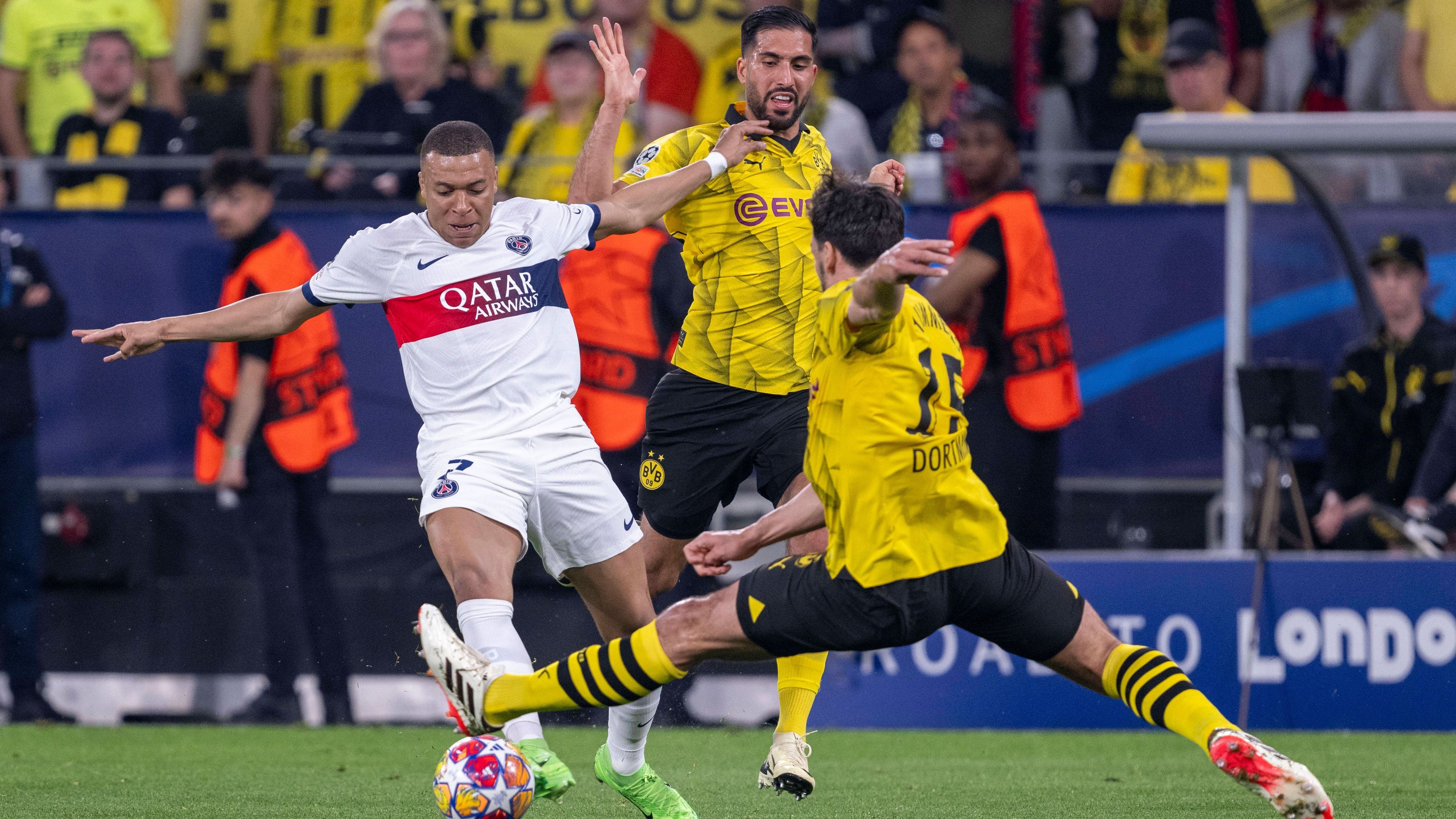 <strong>kicker (Deutschland)</strong><br>Dank einer kämpferisch und auch spielerisch starken Leistung gelang Borussia Dortmund ein 1:0-Erfolg im Halbfinal-Hinspiel gegen Paris St. Germain - und sicherte damit auch der Bundesliga einen fünften Startplatz für die Königsklasse 2024/25.