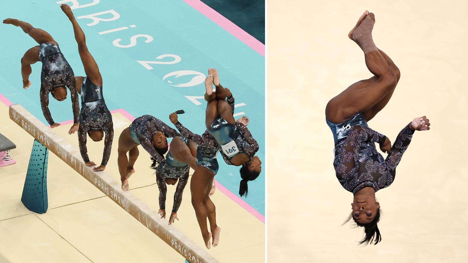 <strong>Olympia 2024: Die besten Bilder des zweiten Tages</strong><br>Die Turn-Sensation Simone Biles zeigte mal wieder ihre unfassbare Athletik und brachte die Fans zum Staunen. Die 27-Jährige gewann bereits vier Gold-, eine Silber- und zwei Bronzemedaillen bei Olympischen Spielen. Sie ist ein absoluter Superstar!