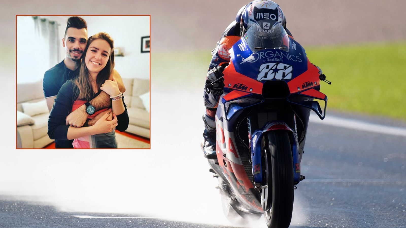 
                <strong>MotoGP-Star heiratet Stiefschwester</strong><br>
                MotoGP-Profi Miguel Oliveira schwebt sportlich und privat auf Wolke sieben. Nach seinem ersten Sieg in der höchsten Motorrad-Klasse 2020 in Spielberg trieb der Red Bull-KTM-Tech3-Pilot auch seine Hochzeitsplanungen voran. Die Trauung erfolgt im kommenden Jahr. Oliveiras Zukünftige, Andreia Pimenta, ist gleichzeitig auch seine Stiefschwester. "Ich bin froh, dass mein Sohn die Frau seines Lebens heiratet", wird Papa Oliveira zitiert. Pimenta ist die Tochter seiner zweiten Ehefrau. Der MotoGP-Profi und seine Verlobte kennen sich bereits seit zwölf Jahren und haben sich bereits im Jugendalter ineinander verliebt.
              