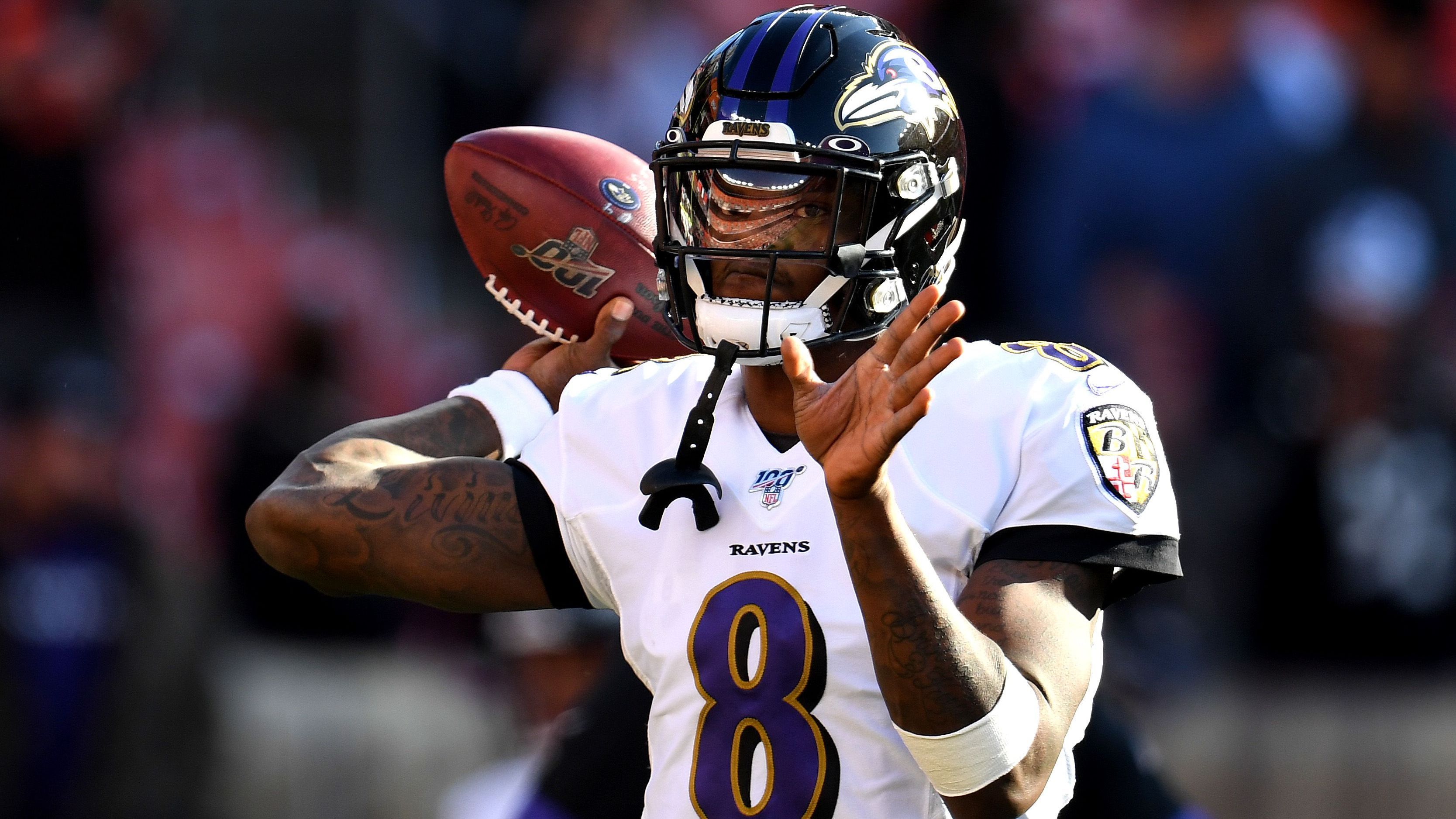 <strong>Baltimore Ravens: Lamar Jackson (2019; 36 TDs)</strong><br>In seiner zweiten NFL-Saison trumpfte Lamar Jackson so richtig auf und wurde am Ende auch erstmals zum MVP gewählt - und zwar einstimmig.