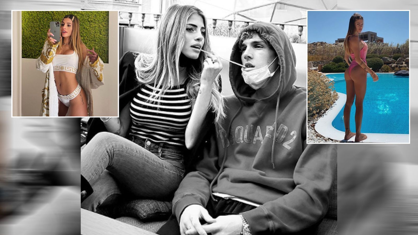 
                <strong>Nicolo Zaniolo und Chiara Nasti</strong><br>
                Roma-Star Nicolo Zaniolo (re.) zeigt sein frischen Liebesglück. Der Italiener hat seine Beziehung mit Model Chiara Nasti (li.) nun offiziell gemacht. Die 23-Jährige war zuvor mit einem Ex-Bayern-Talent liiert und soll sogar Neymar abblitzen lassen haben. Bringt sie nun etwas Konstanz in das zuletzt so turbulente Liebesleben von Zaniolo?
              