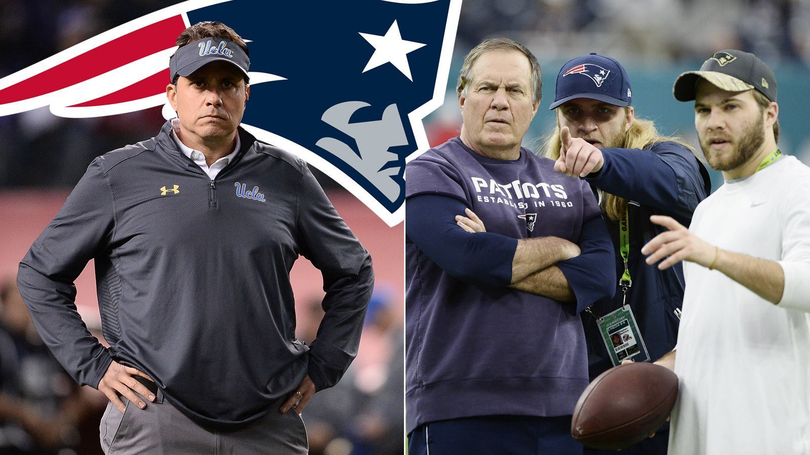 
                <strong>Das ist der Trainerstab der New England Patriots</strong><br>
                Die New England Patriots wirbeln ihren Trainerstab ordentlich durcheinander: Erstmals seit 2004 gibt es wieder einen reinen Coach für die Quarterbacks. Bill Belichicks Söhne haben neue Jobs. ran.de stellt den Staff der Patriots vor.
              