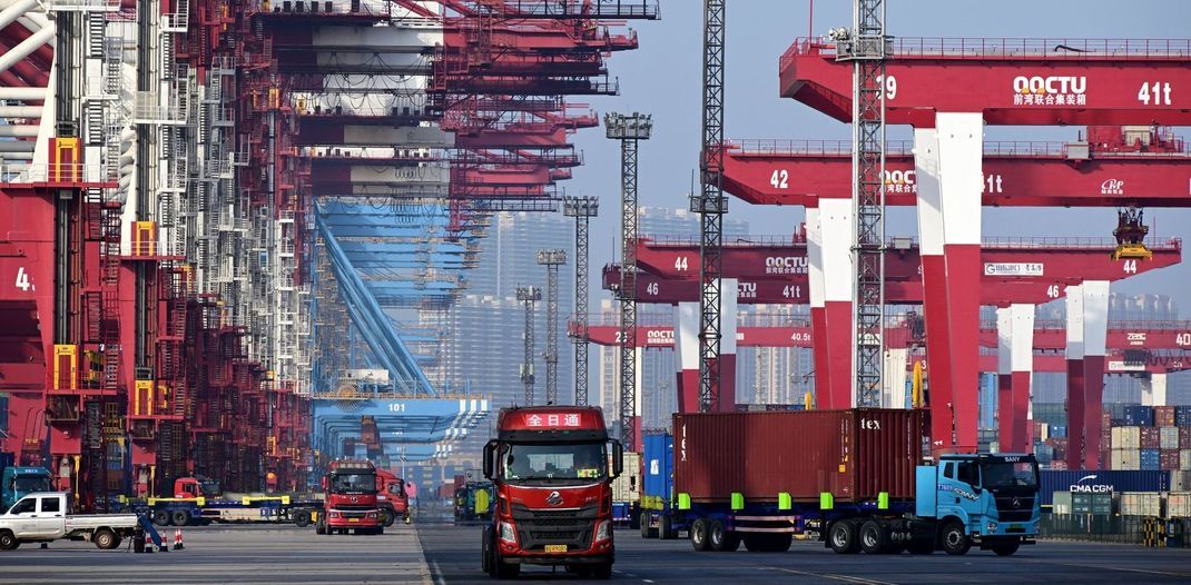 Chinas Außenhandel läuft besser als erwartet.
