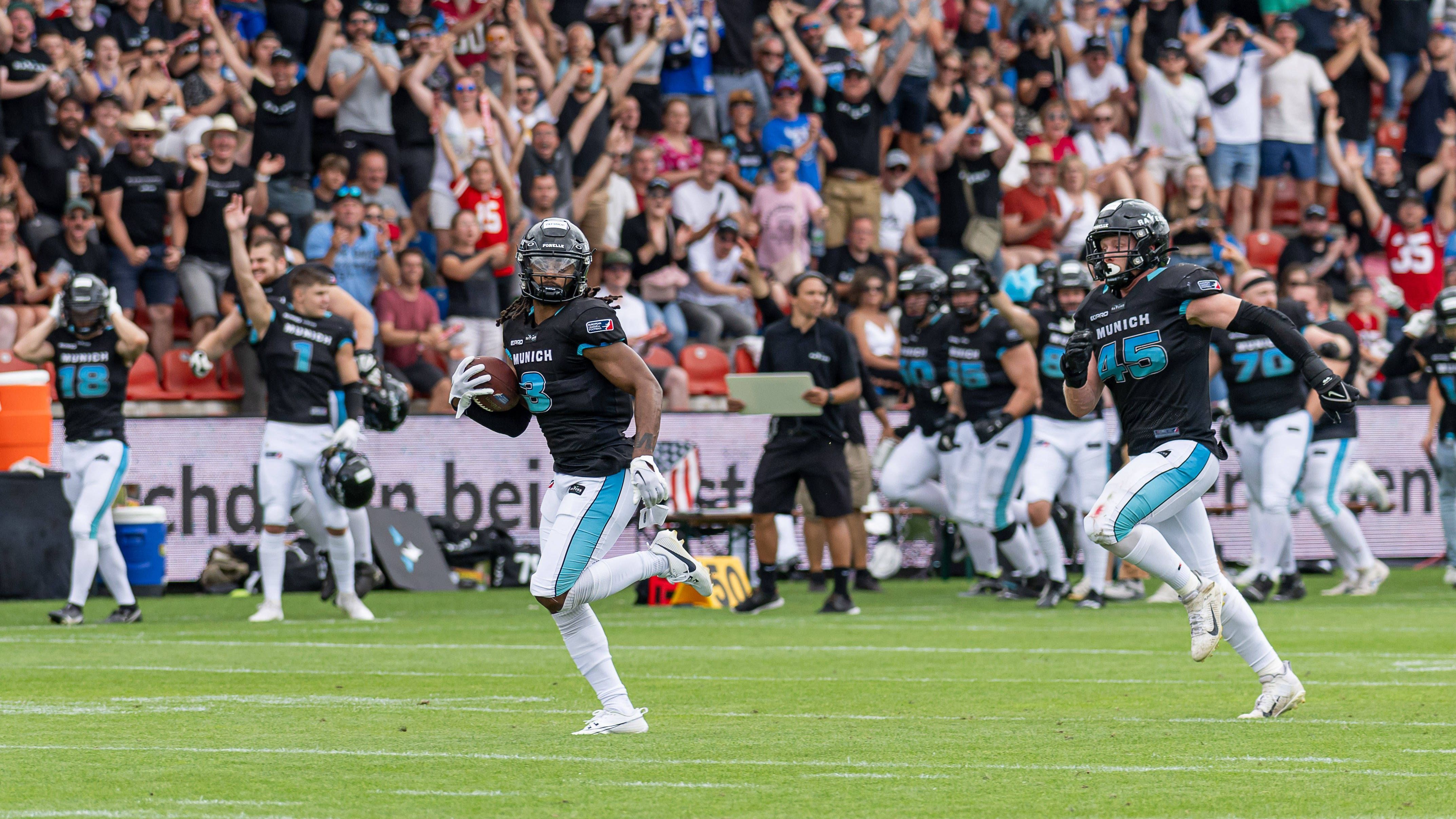 <strong>Woche zehn: Munich Ravens vs. Milano Seamen</strong><br>Das Duell der Stadt am Nordende der Alpen gegen die Stadt am Südende der Alpen. Sportlich bleibt abzuwarten, wo die beiden Teams in der kommenden Saison stehen werden. Allerdings wird es ein heißes Conference-Duell am 28. Juli in Unterhaching.