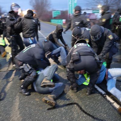 AfD-Parteitag Riesa - Protest