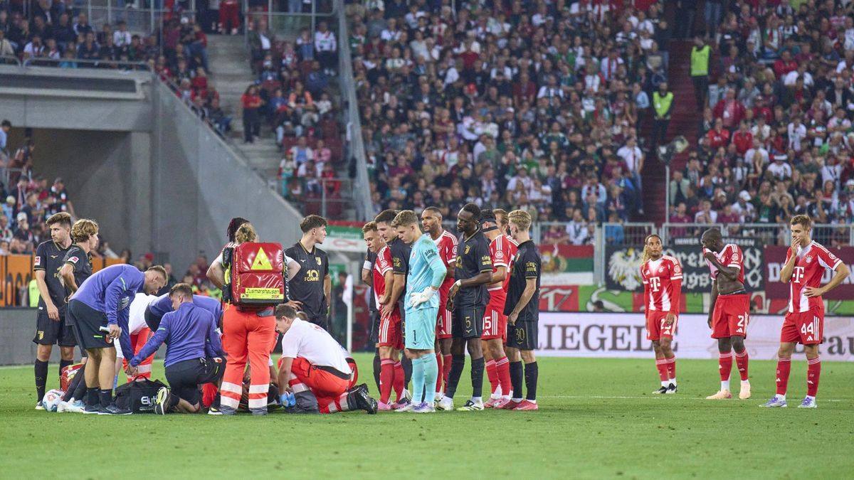 Robin Fellhauer wurde minutenlang behandelt