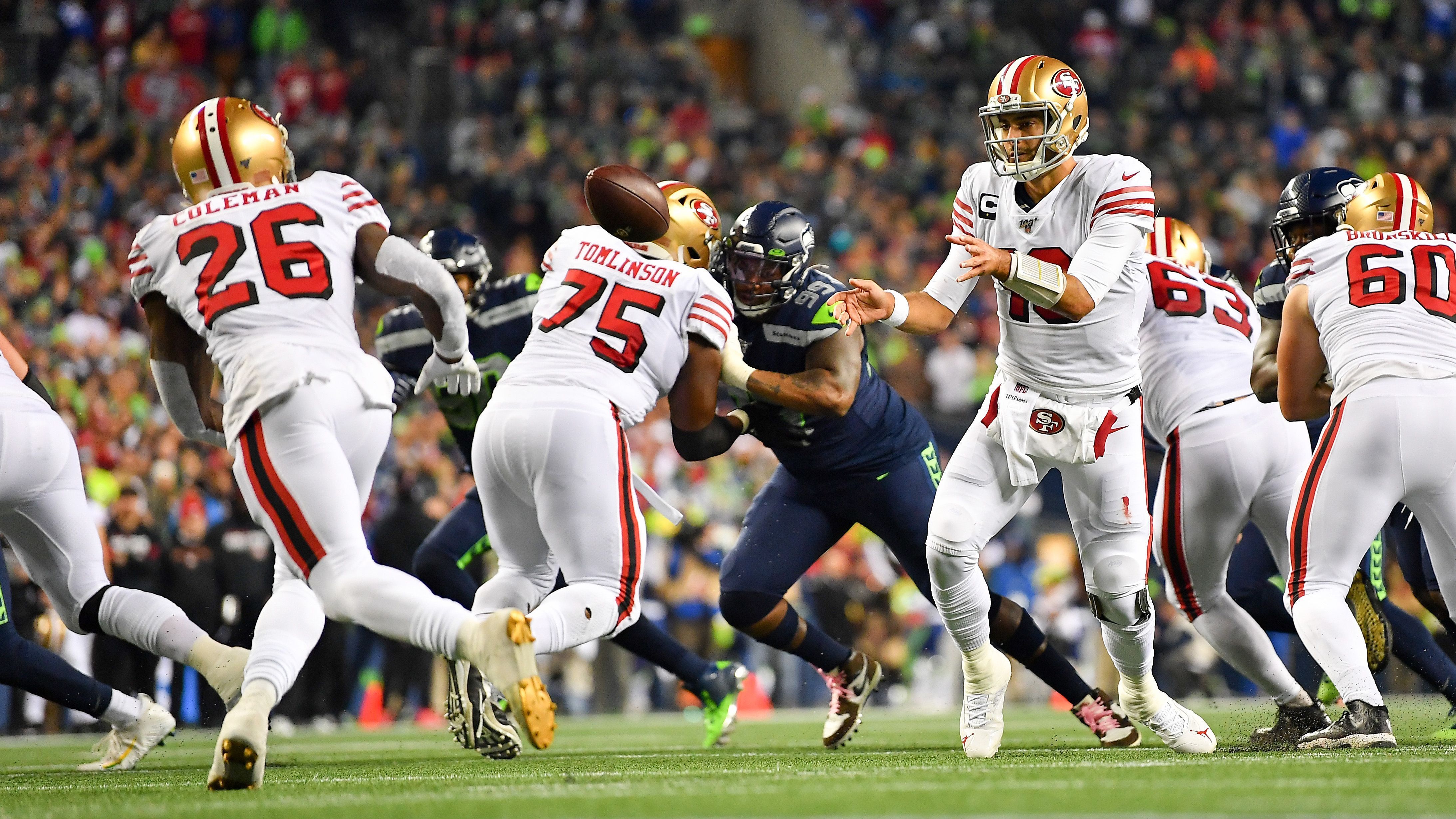 
                <strong>8. Spieltag: San Francisco 49ers @ Seattle Seahawks</strong><br>
                Doppelter Division-Kracher! In der NFC West gastieren die San Francisco 49ers bei den Seattle Seahawks. Zudem staubt es in der NFC North beim Spiel Vikings @ Packers.
              