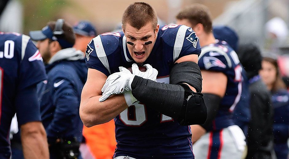 
                <strong>Rob Gronkowski (New England Patriots)</strong><br>
                Tight End, 28 Jahre, 8. Saison - Vor allem der Ausfall von Julian Edelman und die Verletzungssorgen um Danny Amendola machen "Gronk" in dieser Spielzeit zur wichtigsten Anspielstation für Tom Brady. In seinen sieben Einsätzen fing er fünf Touchdown-Pässe. Immer wenn der zweimalige Super-Bowl-Champion für Punkte sorgte, gewann der Titelverteidiger auch.
              