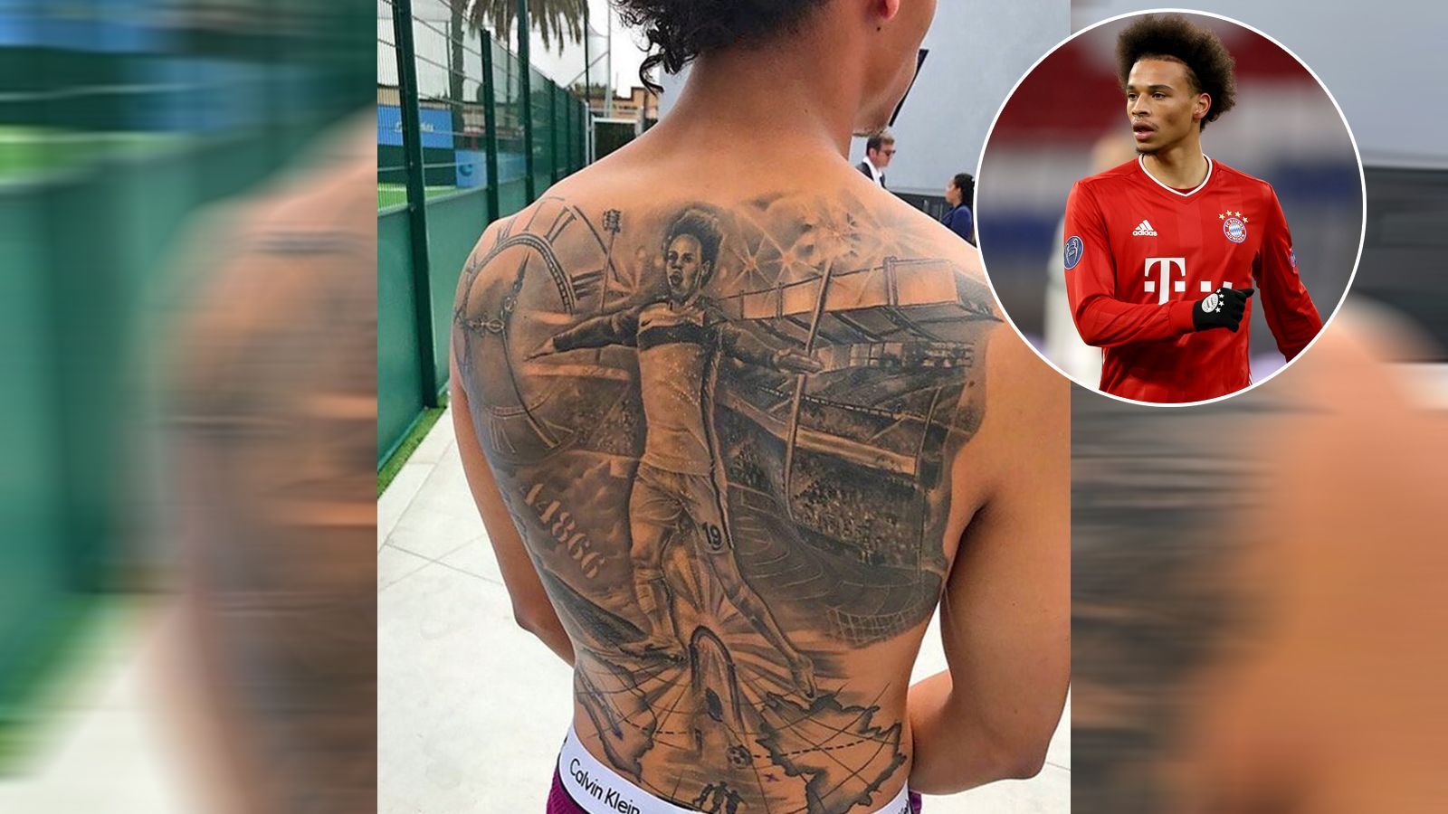 
                <strong>Leroy Sane</strong><br>
                Bayern-Star Leroy Sane trägt seit mehreren Jahren ein Mega-Rückentattoo, das unter anderem den Flügelflitzer selbst zeigt. Doch wie der 25-Jährige nun im "Spiegel" zugab, bereut er diese "Jugendsünde" mittlerweile etwas. "Wie gesagt, ich war jung. Heute würde ich mich anders entscheiden. Ich war jemand, der vor allem in jungen Jahren erst einmal gegen die Wand laufen musste, auch wenn es wehtat, um daraus zu lernen", erklärte Sane. Schon 2017, als sich der Linksfuß das Tattoo stechen ließ, sorgte dies für Diskussionen. "Mich hat gewundert, dass dieses Thema so groß durch die Medien ging, ich war ja noch ein absoluter Jungspund. In Deutschland gab es viel bedeutendere Spieler als mich, und trotzdem wurde über dieses Tattoo debattiert", sagt Sane rückblickend.
              