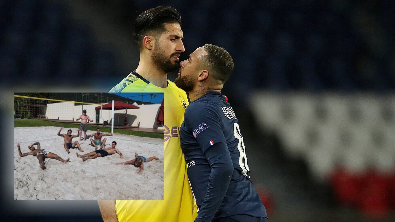 
                <strong>2020: Fluch gebrochen, dann trotz Corona nach Hause</strong><br>
                Im Jahr 2020 spielt Neymar tatsächlich genau am Tag des Geburtstags seiner Schwester - nämlich im Champions-League-Achtelfinale gegen Borussia Dortmund. Danach fliegt er gemeinsam mit Thiago Silva trotz Corona-Pandemie nach Brasilien, muss sich dort bis April in Quarantäne begeben. Diverse Heimatfotos sorgen für Diskussionen. Nur selten trägt Neymar eine Maske oder wahrt den Sicherheitsabstand. Vielmehr vergnügt er sich mit Freunden in seiner Villa.
              