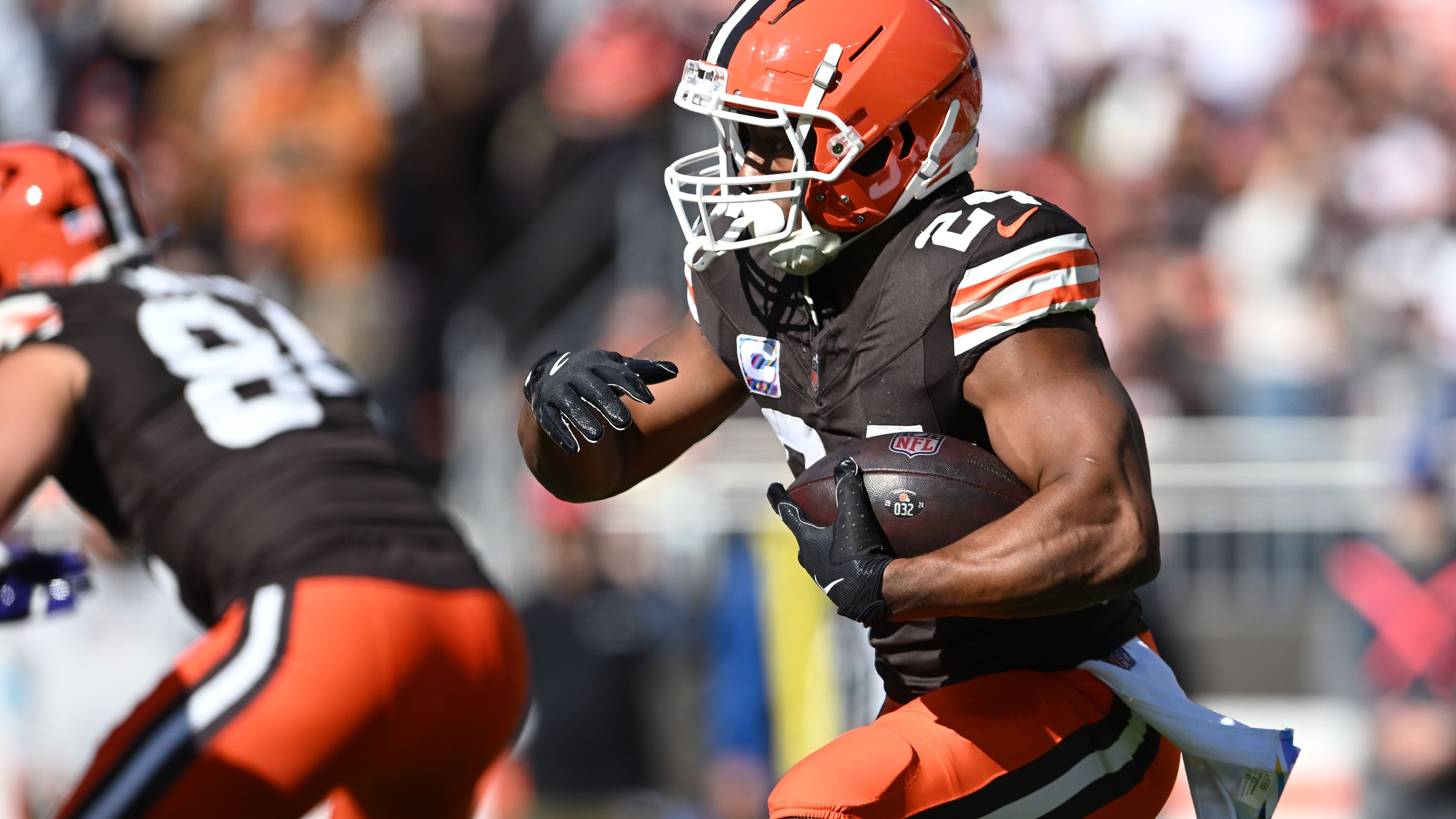 <strong>Nick Chubb (Running Back)</strong><br>Letztes Team: Cleveland Browns<br>In der Liga seit: 2018<br>Letztes Durchschnittsgehalt: 2,3 Millionen US-Dollar