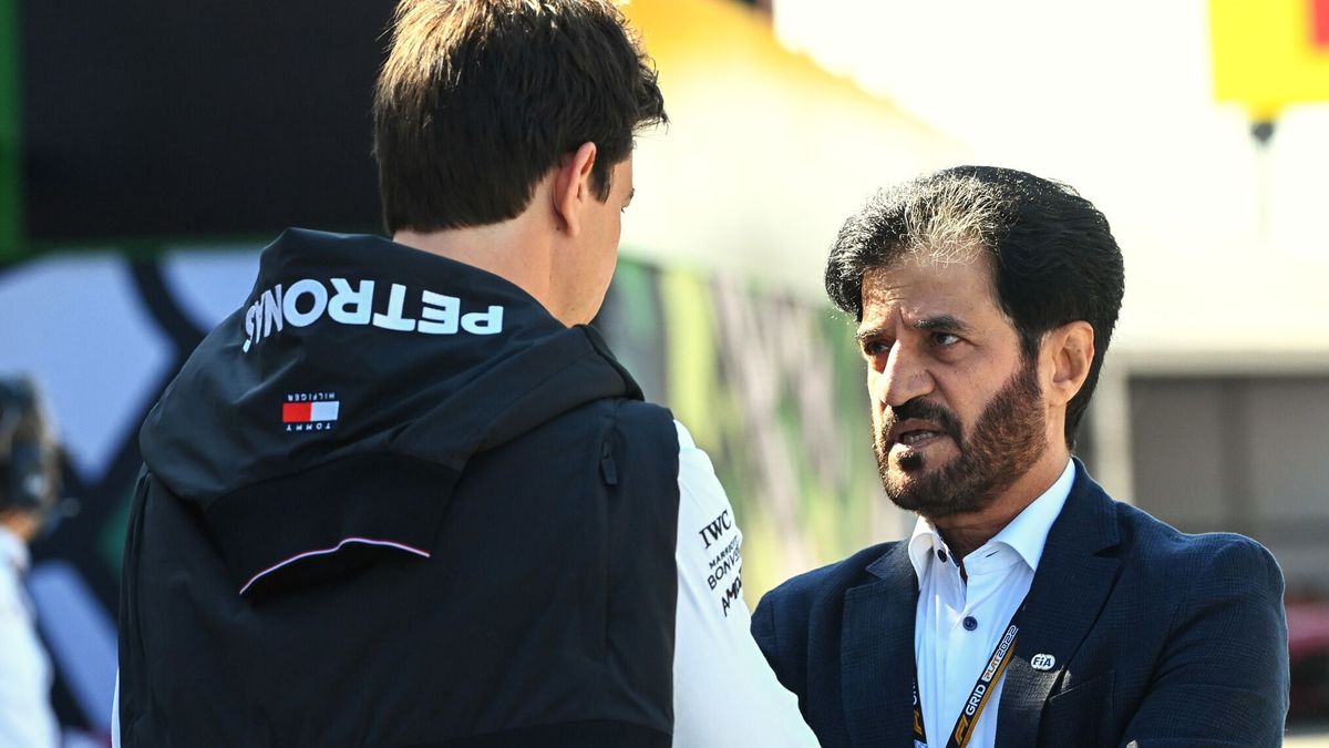 Mercedes-Motorsportchef Toto Wolff und FIA-Präsident Mohammed bin Sulayem