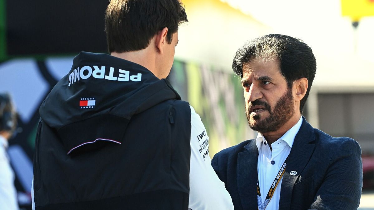 Mercedes-Motorsportchef Toto Wolff und FIA-Präsident Mohammed bin Sulayem