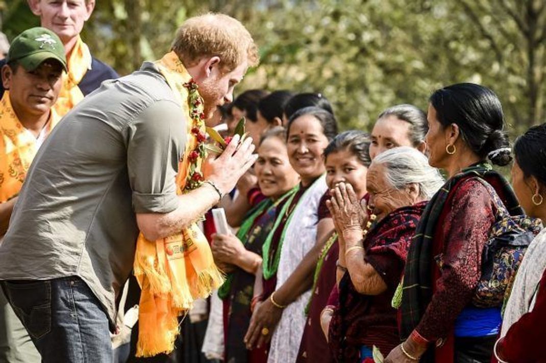 Der britische Prinz Harry zu Besuch in Nepal