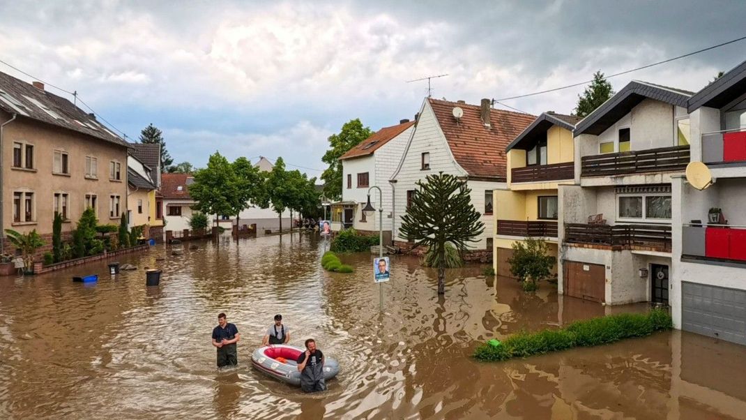 Im Südwesten Deutschlands kam es zu heftigen Regenfällen. 