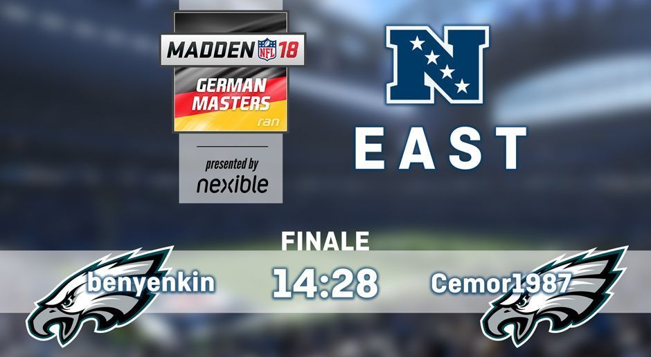 
                <strong>NFC East-Gewinner</strong><br>
                Christian "Cemor1987" Hermann war in der NFC East nicht zu schlagen. So hatte auch sein Finalgegner "benyenkin" das Nachsehen.
              