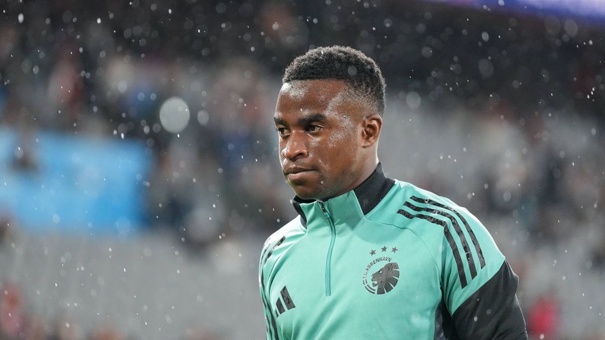 Youssoufa Moukoko (FC Kopenhagen, F.C. Kobenhavn, 09) , Schweiz, Fussball, UEFA Champions League , Play-off Hinspiel, 2025 26, FC Basel vs. FC Kopenhagen, 20.08.2025, St. Jakob-Park, Basel, Schweiz...