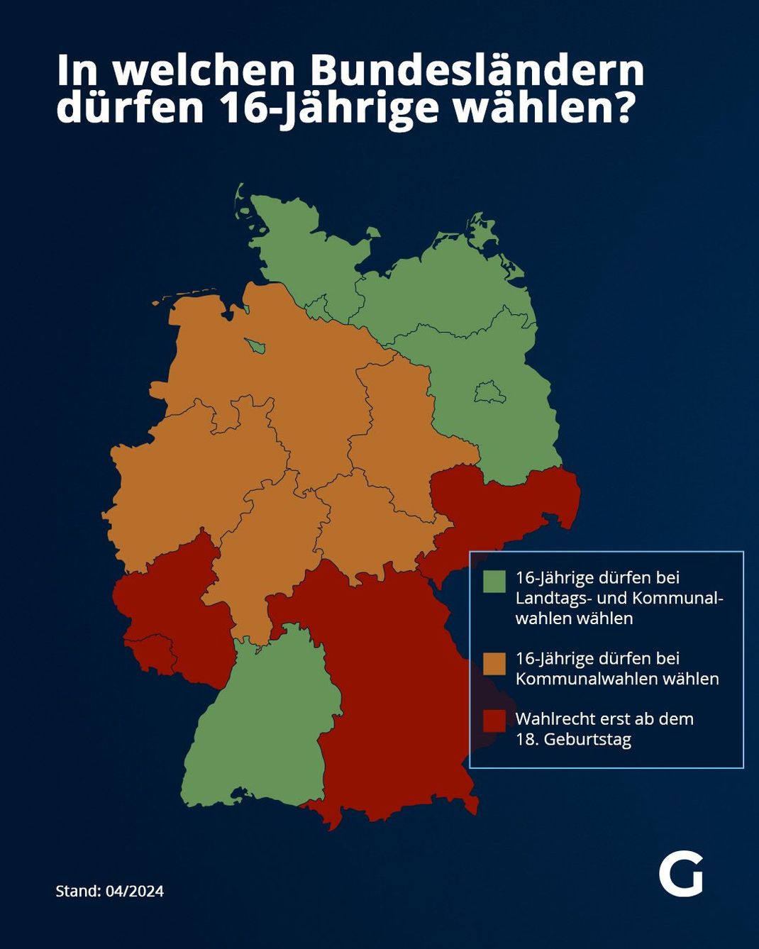 In welchen Bundesländern dürfen 16-jährige wählen?