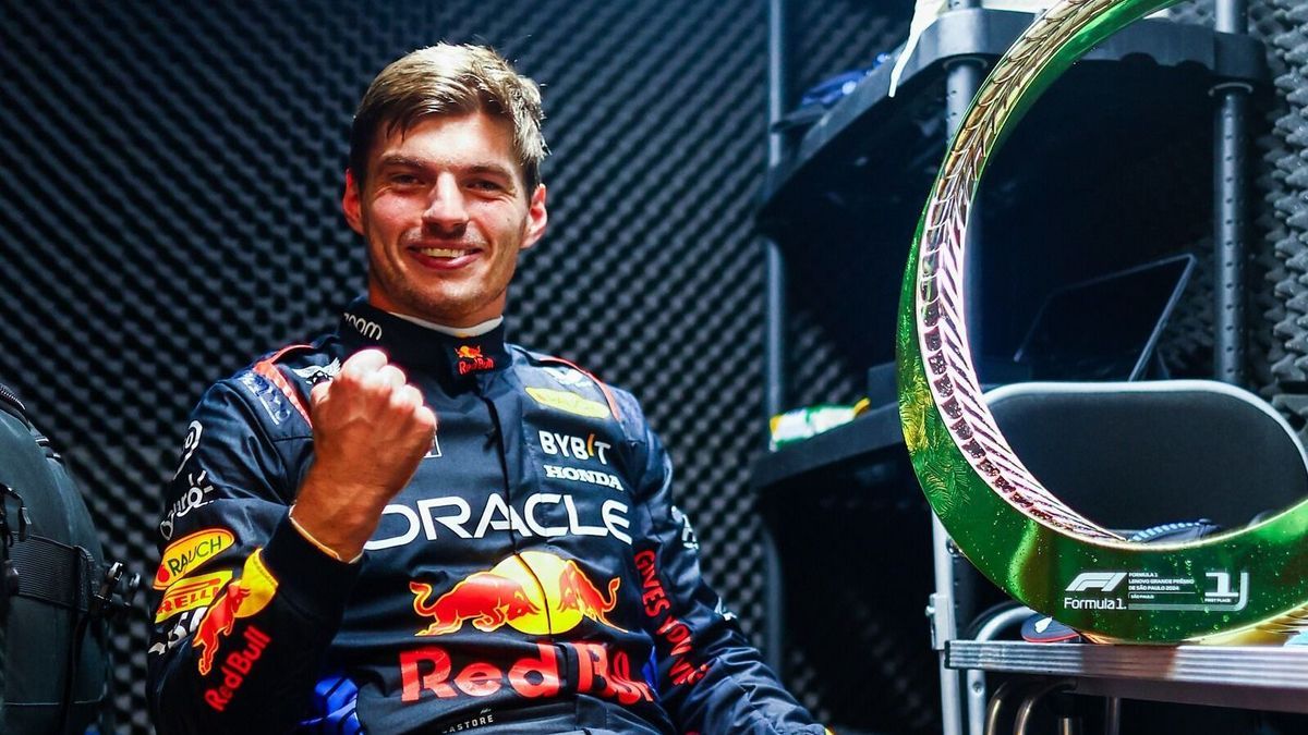 Max Verstappen: Den Siegerpokal aus Brasilien behält er ausnahmsweise selbst