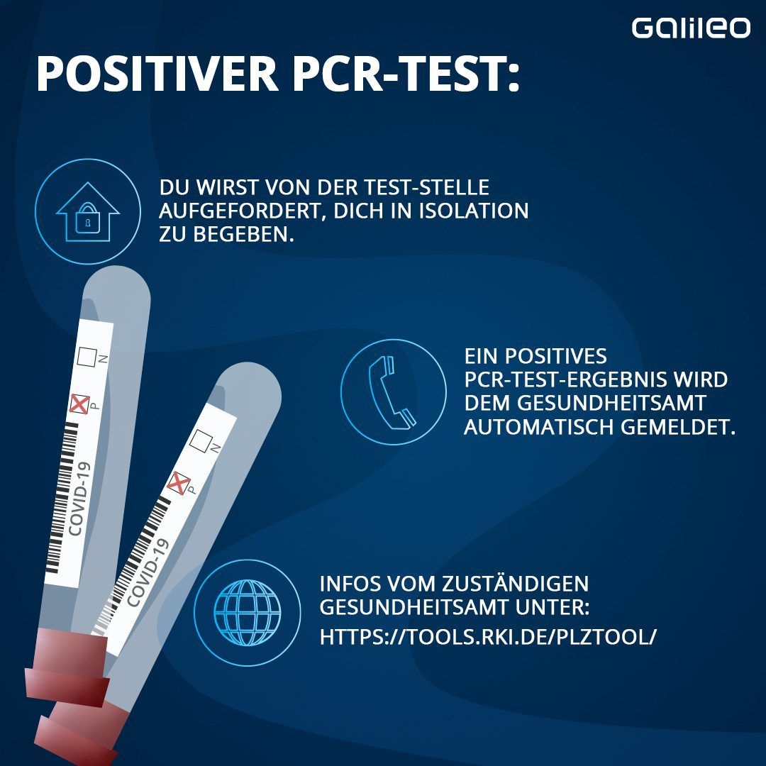 Positiver PCR-Test: Richtiges Verhalten und nächste Schritte