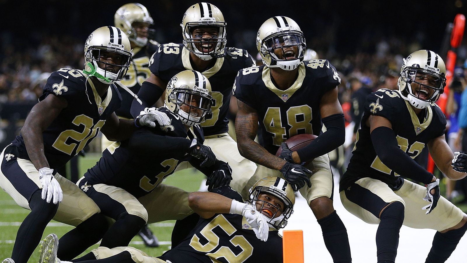 
                <strong>Platz 11: New Orleans Saints</strong><br>
                Pro-Bowl-Selections insgesamt: 
              