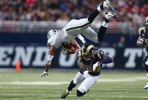 
                <strong>St. Louis Rams - Oakland Raiders 52:0</strong><br>
                Am 13. Spieltag wollen die Oakland Raiders nach ihrem ersten Saisonsieg in der Vorwoche auch gegen die St. Louis Rams zum Höhenflug ansetzen.
              