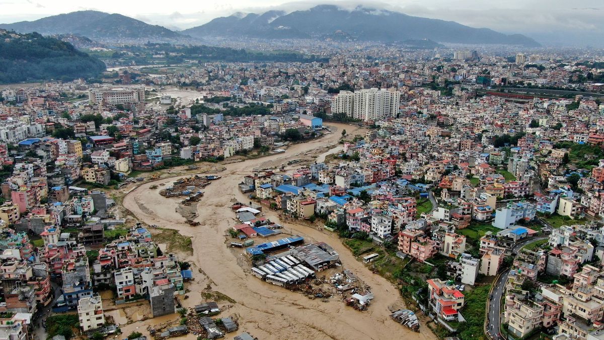 Überschwemmungen in Nepal