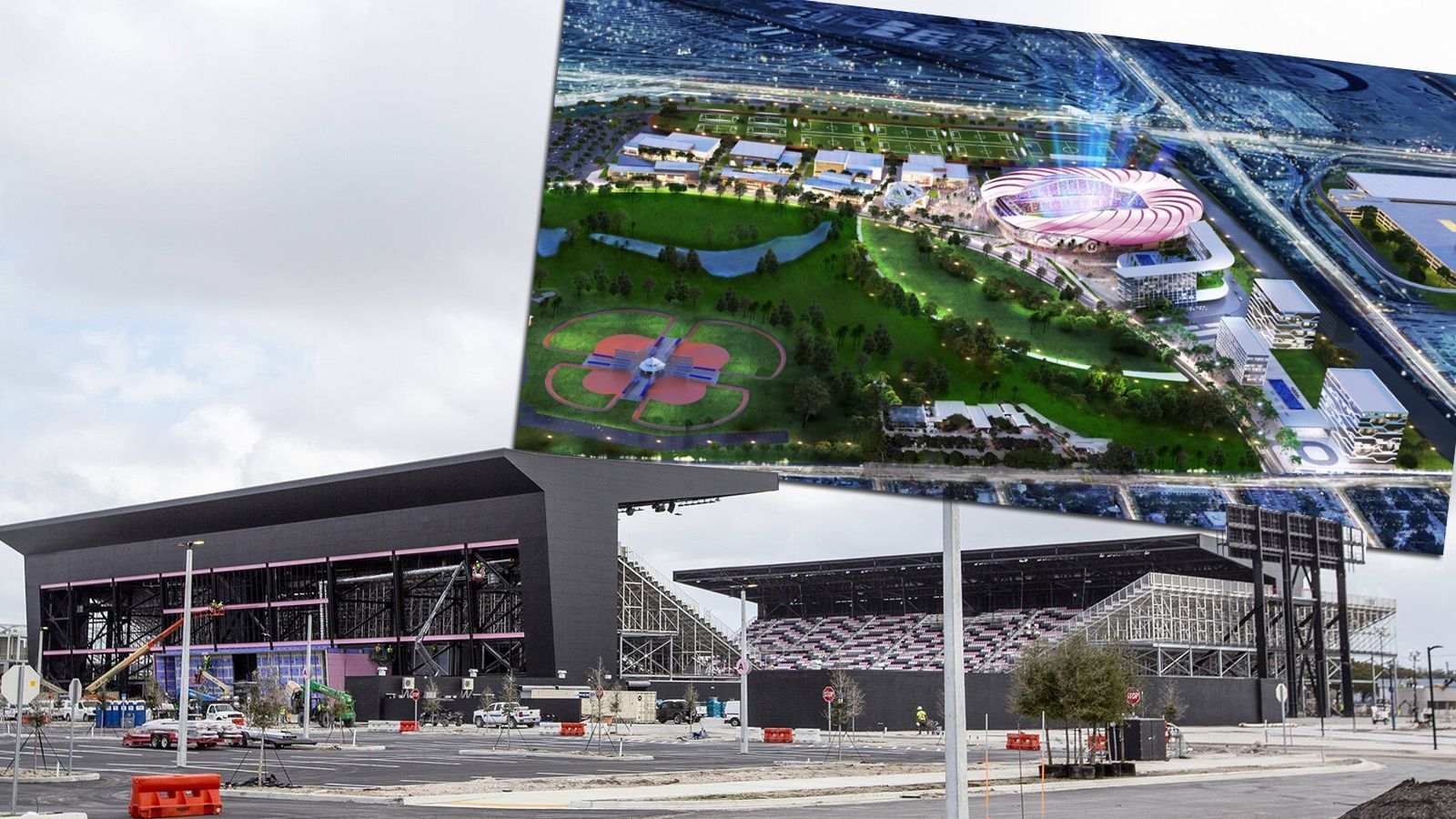 
                <strong>Das Stadion: Übergangslösung vor dem Multifunktions-Tempel</strong><br>
                Die ersten zwei Spielzeiten in der MLS spielt das Team im Inter Miami Stadium in Fort Lauderdale. Das 18.000 Zuschauer fassende Stadion, das lediglich aus Stahlröhrentribünen besteht, ist allerdings nur eine Übergangslösung. Ab der Saison 2022 soll es dann ins endgültige Domizil, den Miami Freedom Park, gehen. Die Arena ist mit 25.000 Plätzen ebenfalls eher klein dimensioniert, bietet dann aber mit integrierten Einkaufszentren, Hotels und Restaurants ein Komplettpaket. Eigentümer und Betreiber des neuen Stadions ist die Franchise selbst.
              