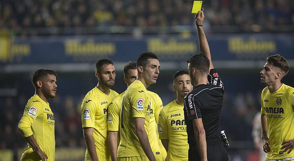 
                <strong>Platz 5: Primera Division (Spanien)</strong><br>
                5,34 pro Spiel (5,11 gelbe und 0,23 rote)
              