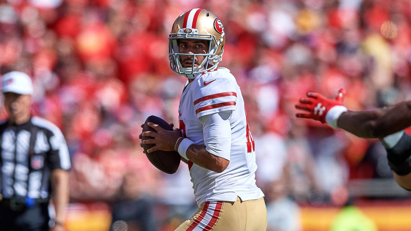 
                <strong>Platz 8: Jimmy Garoppolo (San Francisco 49ers)</strong><br>
                Garantiesumme: 74.100.000 DollarPosition: Quarterback
              