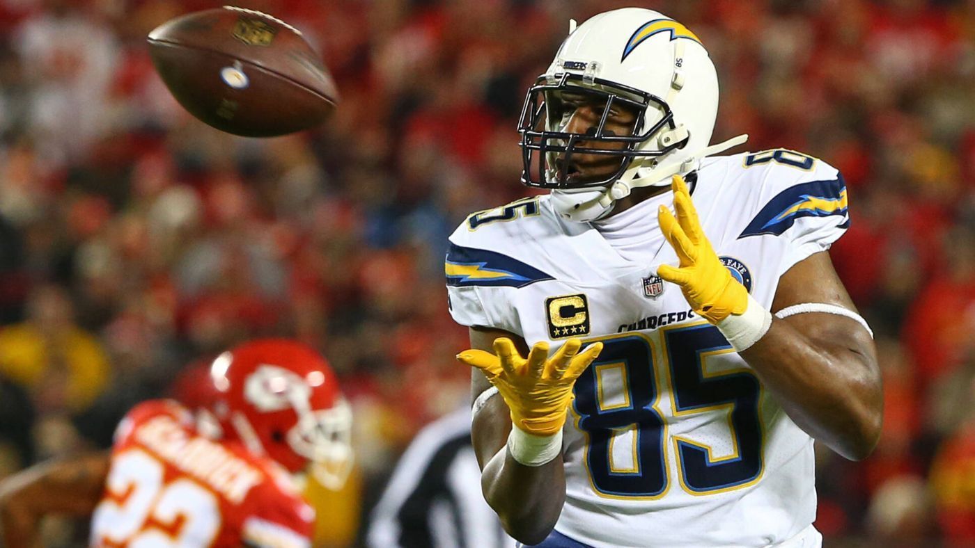 
                <strong>Antonio Gates: Rookie-Jahr 2003 bei den San Diego Chargers</strong><br>
                Antonio Gates revolutionierte die Position des Tight Ends und wurde achtmal in den Pro Bowl gewählt.Stationen: San Diego bzw. Los Angeles Chargers (2003 bis 2018)
              