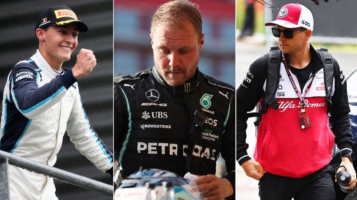 George Russell, Valtteri Bottas, Kimi Räikkönen